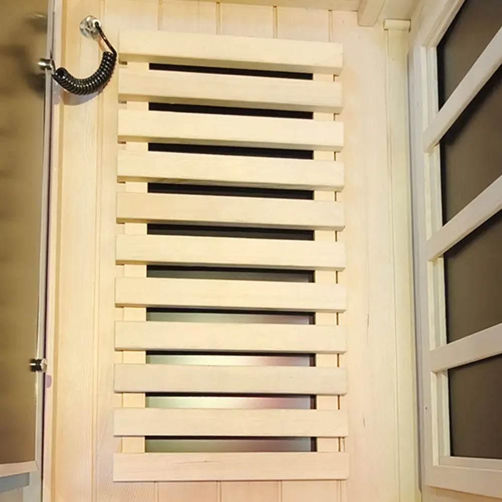 Wizzisauna Mini 1 Person Infrared Sauna 3 Sides Large glass panels