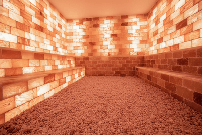 Black Tai Salt Co. Himalayan Salt Sauna 8' x 4' Surface Area - 35 Sq feet