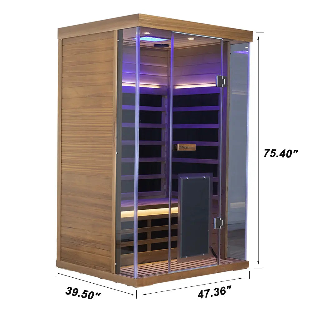 Wizzisauna 2 Person Red Cedar Far Infrared Sauna