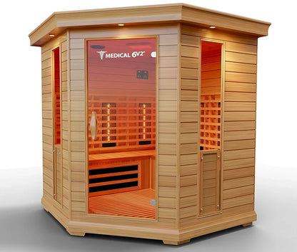 Modern Reform 6 Person Indoor Infrared Full Spectrum Sauna | Medical 6 Plus™