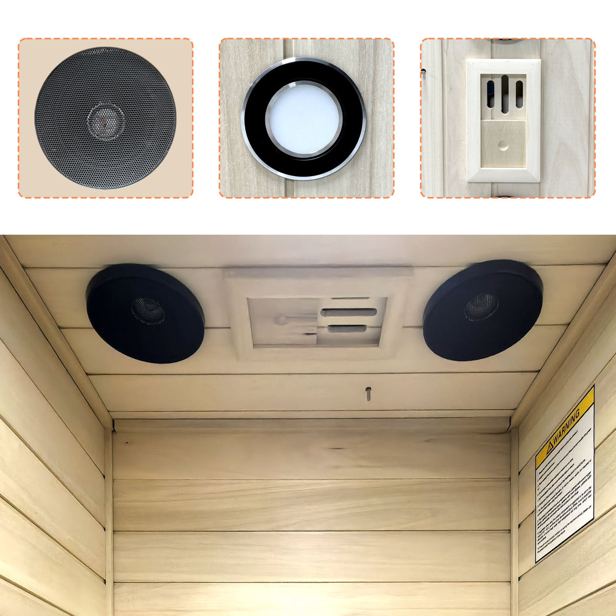 Far Infrared Sauna Room with Digital Controls - European Aspen