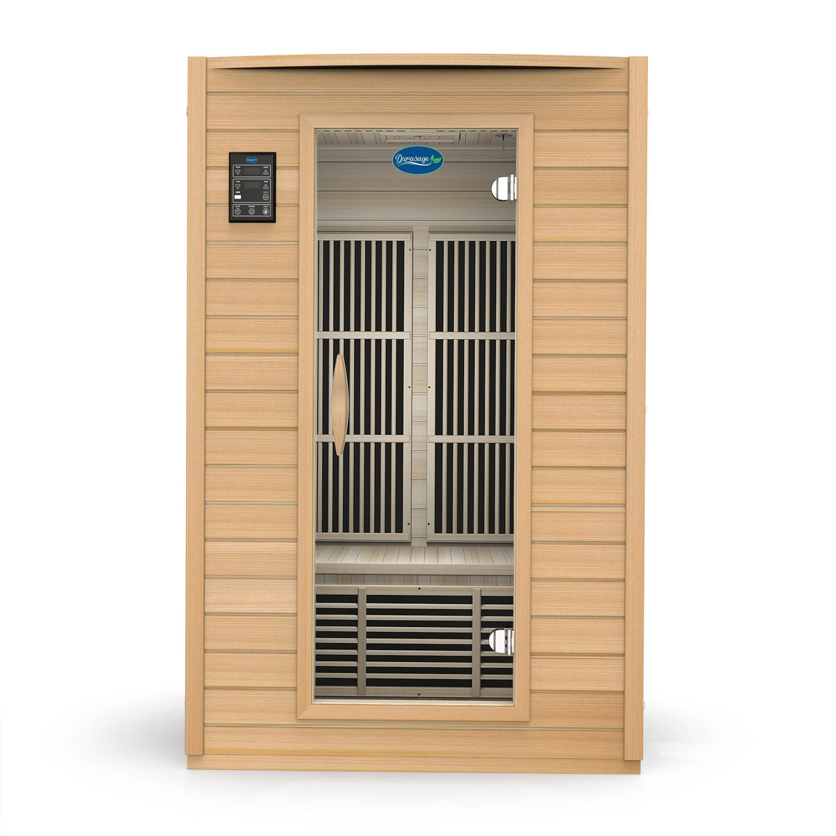 Durasage Health 2-Person Carbon Infrared Sauna - Canadian Hemlock Wooden Sauna - 1700 Watts - Premium Audio