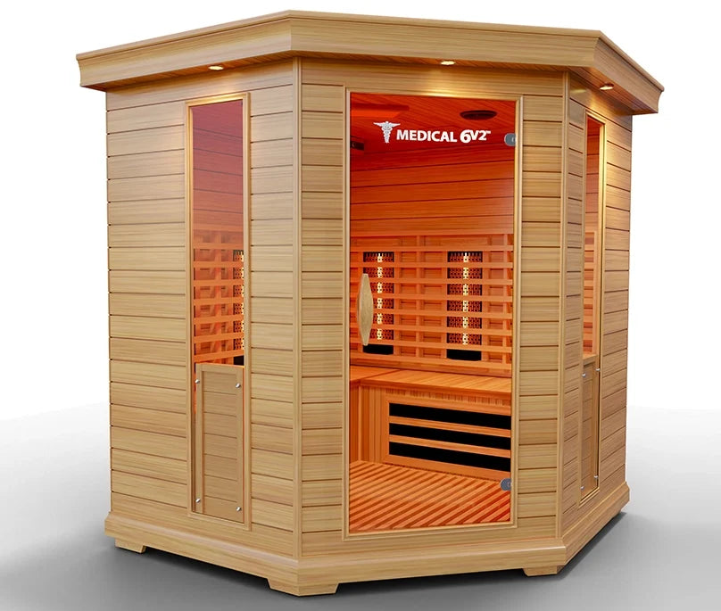 Modern Reform 6 Person Indoor Infrared Full Spectrum Sauna | Medical 6 Plus™