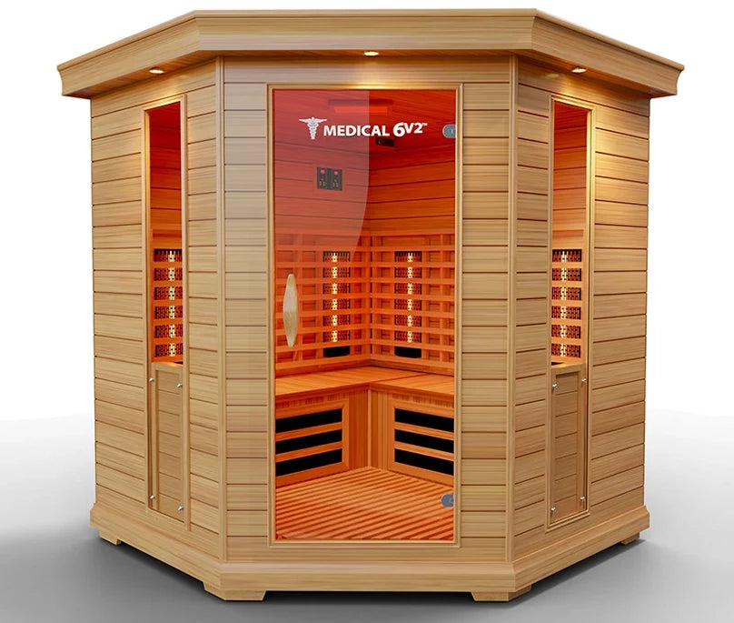 Modern Reform 6 Person Indoor Infrared Full Spectrum Sauna | Medical 6 Plus™
