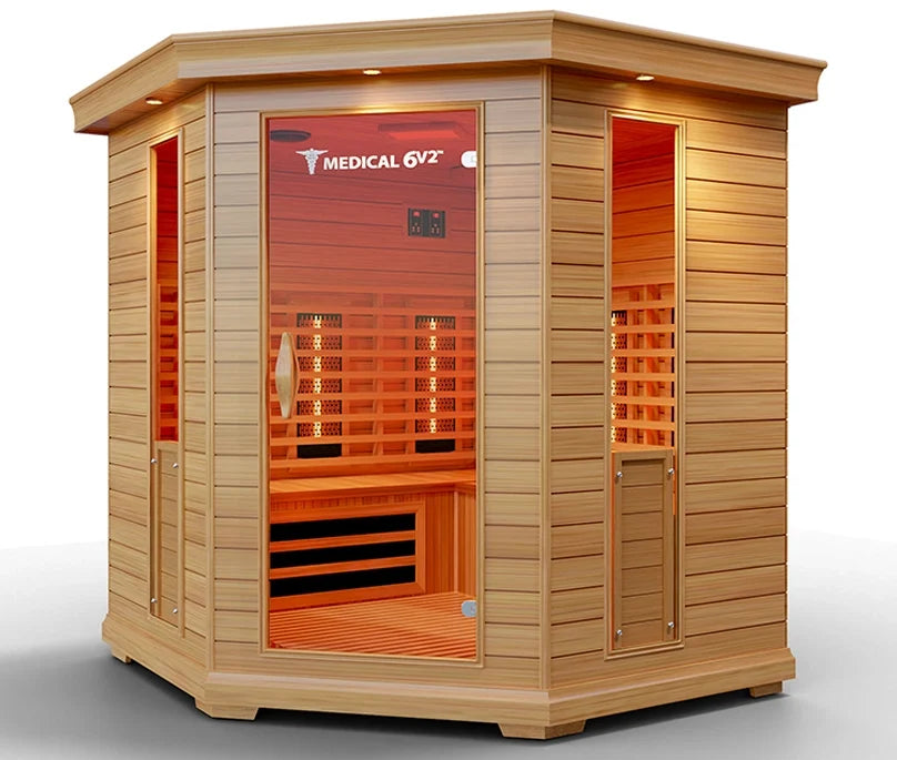 Modern Reform 6 Person Indoor Infrared Full Spectrum Sauna | Medical 6 Plus™
