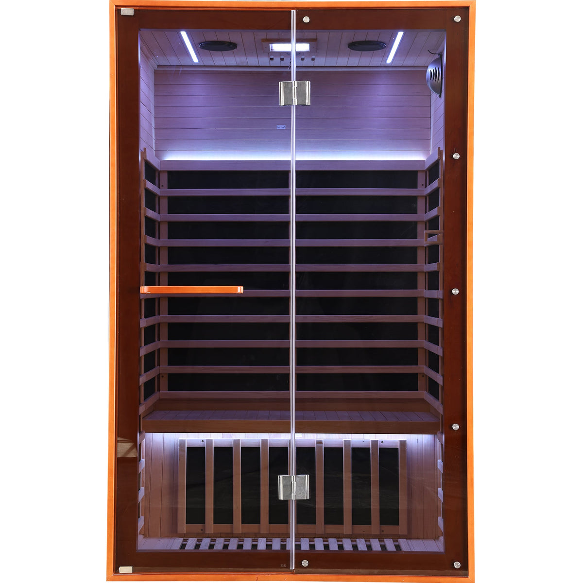 Double Sauna Room with 7 Carbon Heating Plates - Canadian Hemlock