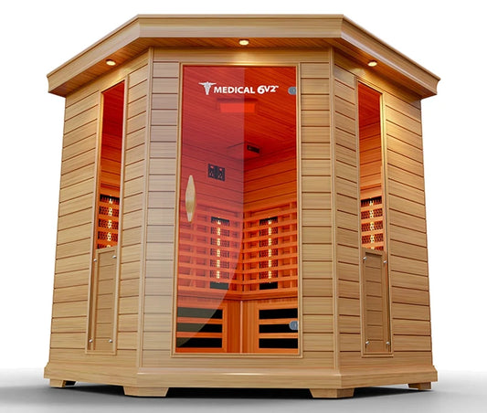 Modern Reform 6 Person Indoor Infrared Full Spectrum Sauna | Medical 6 Plus™