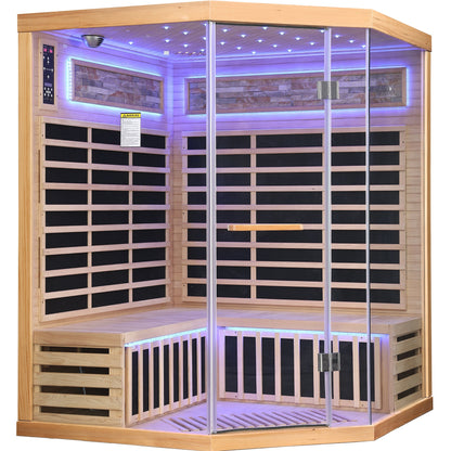Family Style Pentagonal Sauna Room