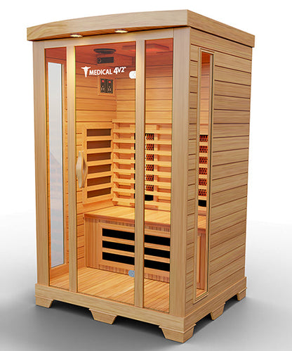 Modern Reform 2 Person Home Full Spectrum Infrared Sauna | Medical 4™