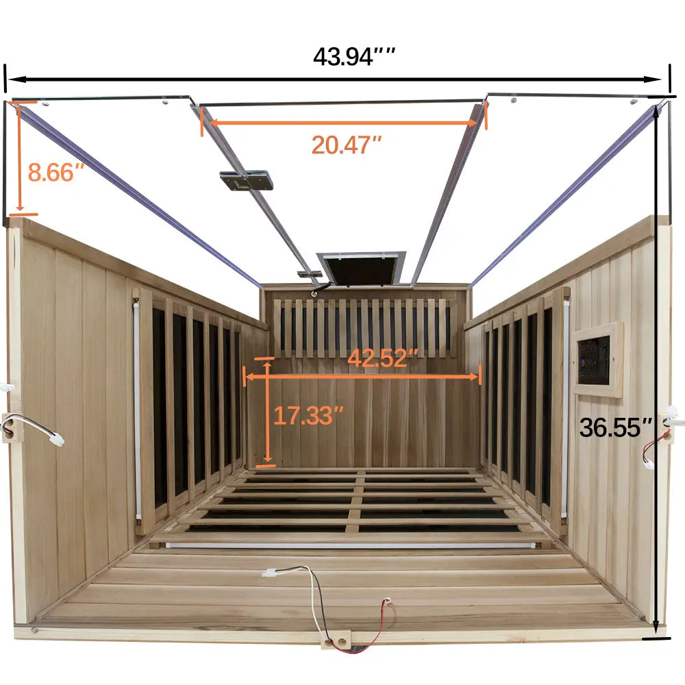 Wizzisauna 2 Person Red Cedar Far Infrared Sauna