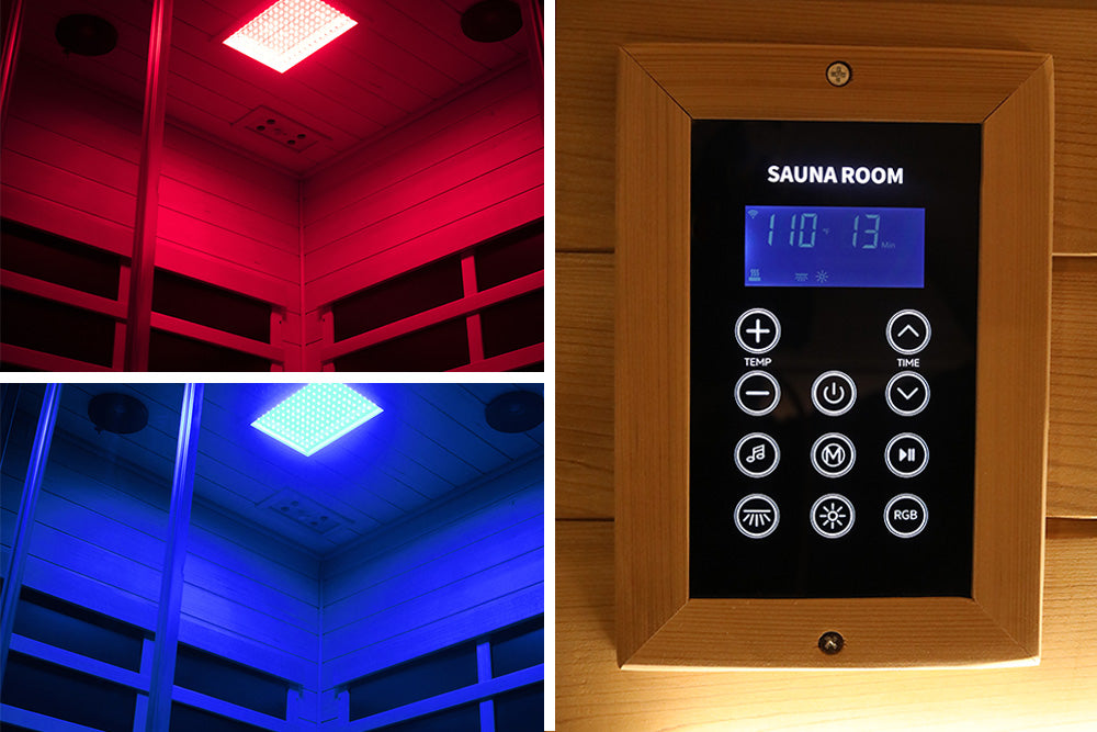 Wizzisauna 2 Person Far Infrared Sauna Red Cedar