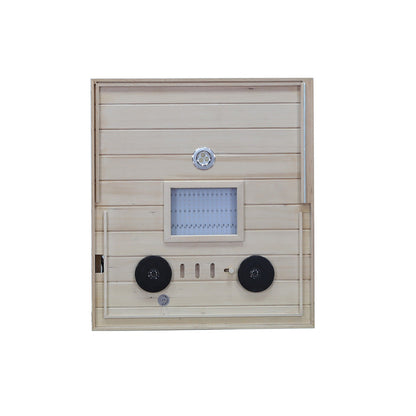 Wizzisauna Mini 1 Person Infrared Sauna 3 Sides Large glass panels