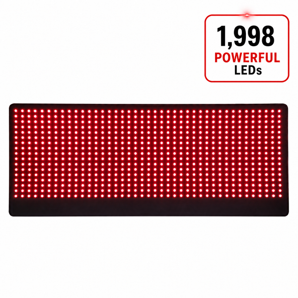 Red Light Pro Devices - Large Red Light Therapy Pad – 27" x 11" with 1,998 LEDs to Help Support Pain Relief & Recovery