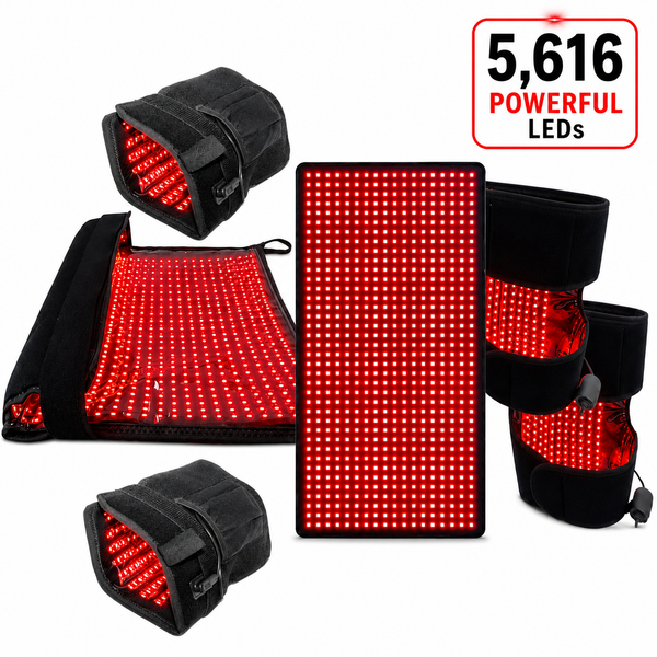 Red Light Pro Devices - Red Light Nerve and Circulation Support Kit for Hands and Feet – 6 Devices Total LEDs: 5,616