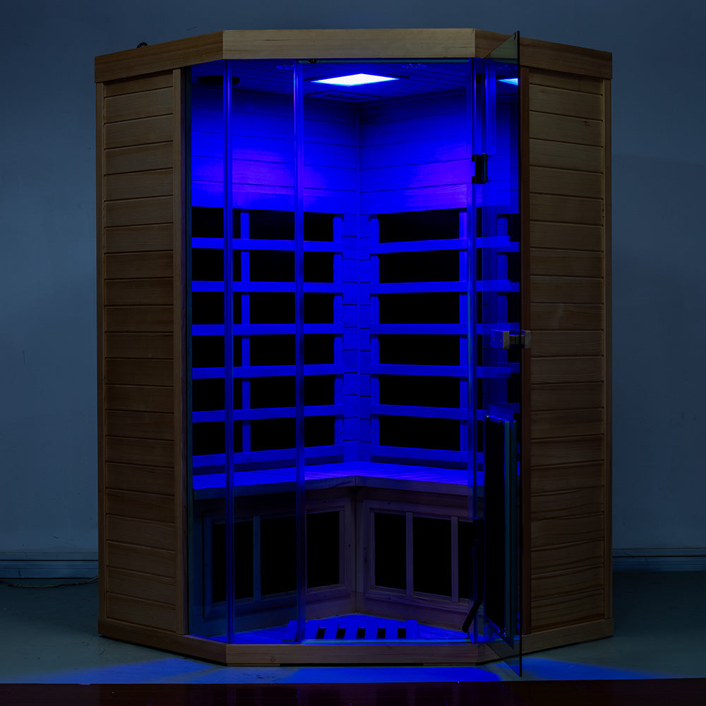 Wizzisauna 2 Person Far Infrared Sauna Red Cedar