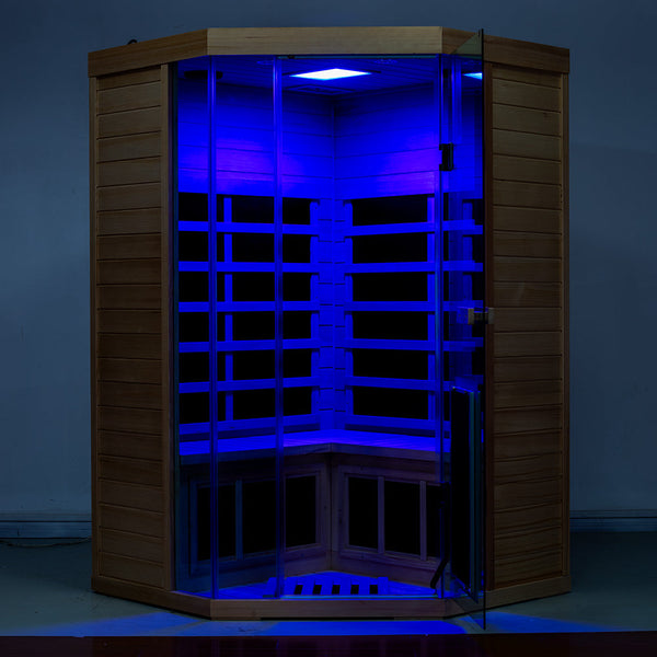 Wizzisauna 2 Person Far Infrared Sauna Red Cedar