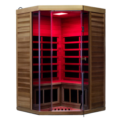 Wizzisauna 2 Person Far Infrared Sauna Red Cedar
