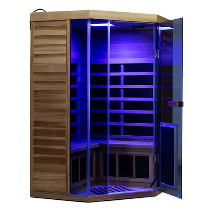 Wizzisauna 2 Person Far Infrared Sauna Red Cedar