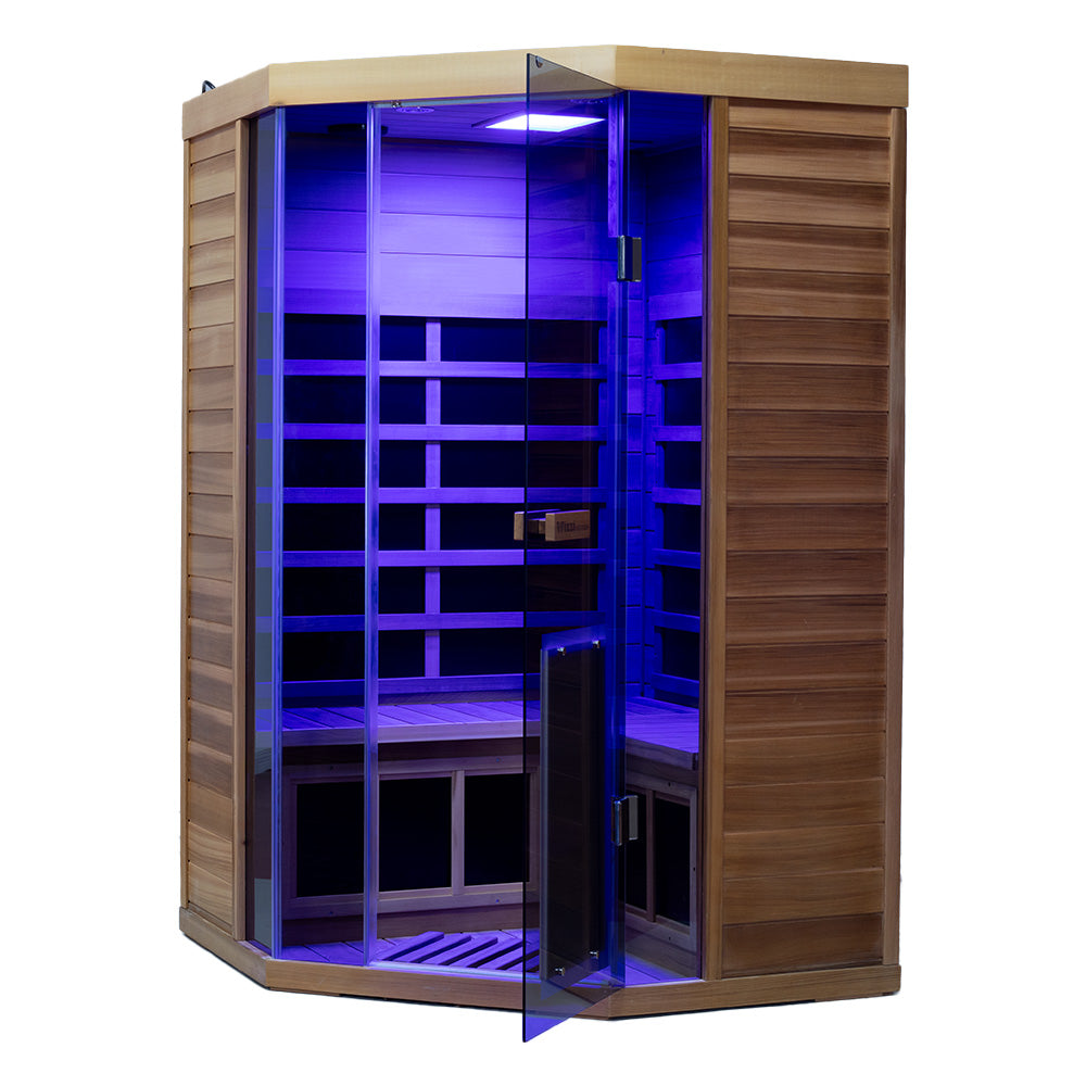 Wizzisauna 2 Person Far Infrared Sauna Red Cedar