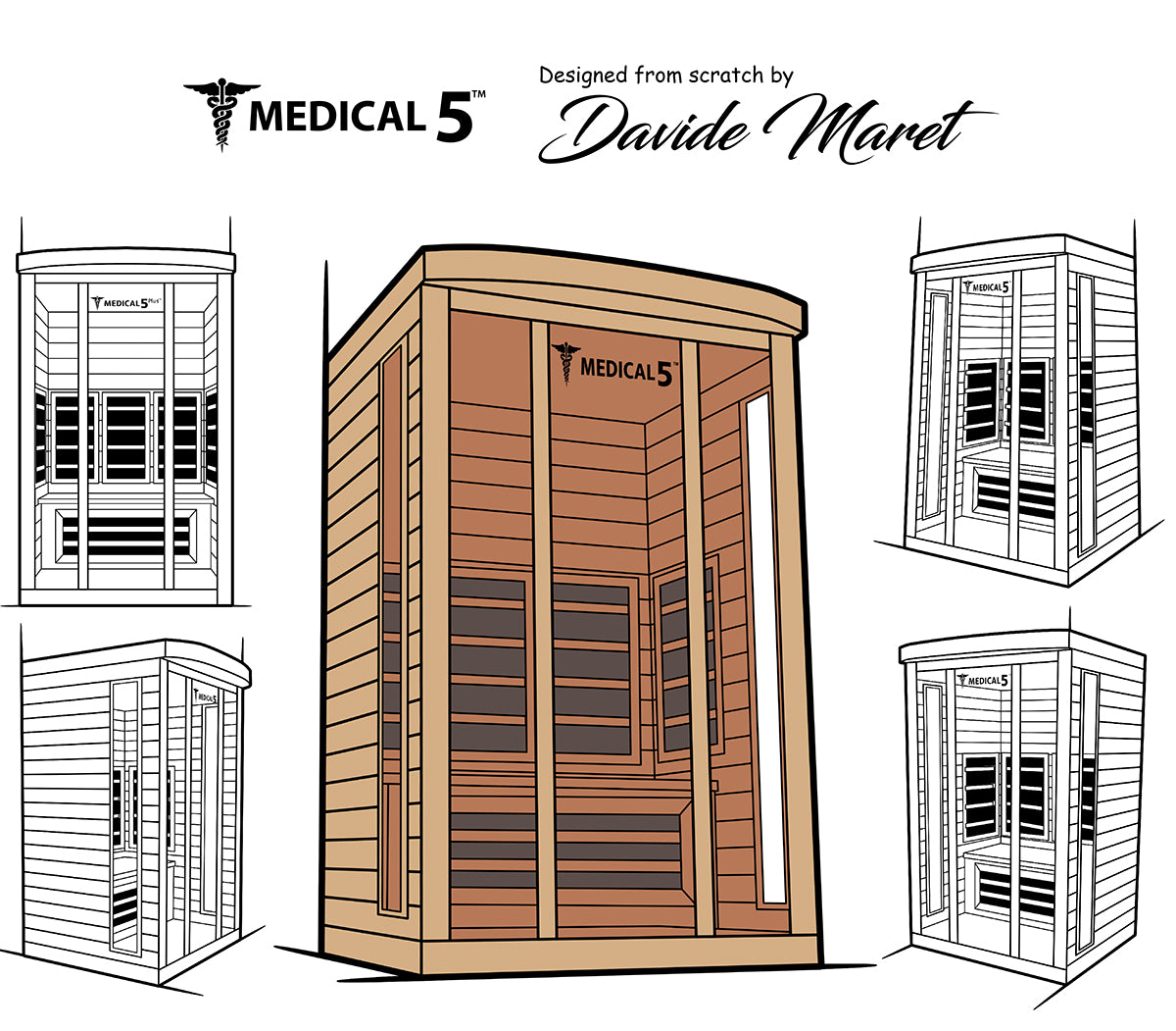 Modern Reform 3 Person Home Infrared Sauna | Medical 5™