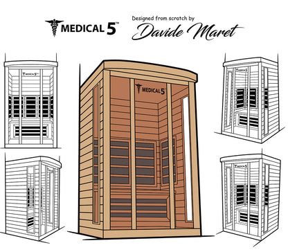 Modern Reform 3 Person Home Infrared Sauna | Medical 5™