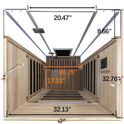 Wizzisauna 1 Person Red Cedar Far Infrared Sauna