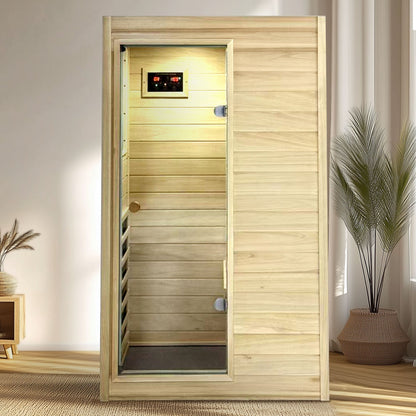 Far Infrared Sauna Room with Digital Controls - European Aspen