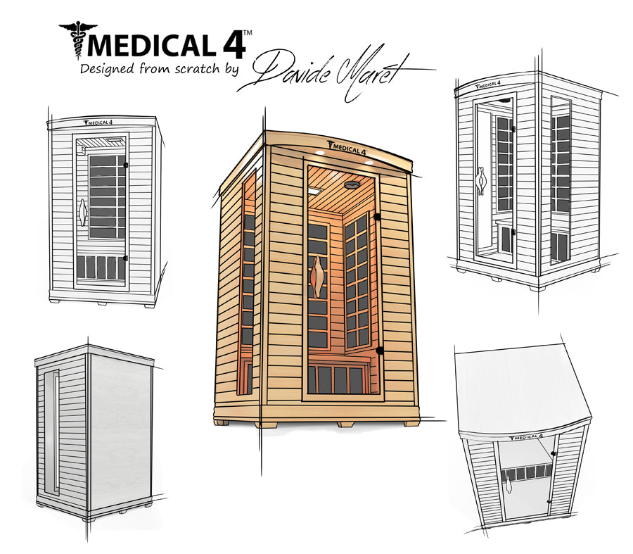 Modern Reform 2 Person Home Full Spectrum Infrared Sauna | Medical 4™