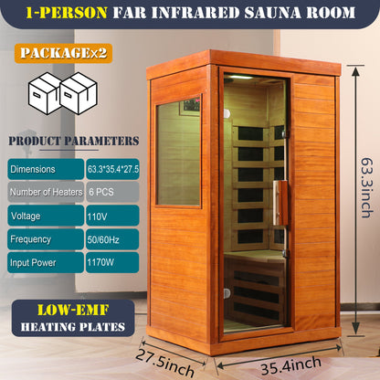 Infrared Indoor Dry Sauna Room
