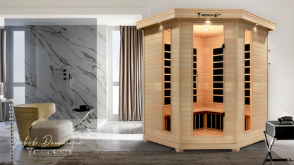 Modern Reform 6 Person Indoor Infrared Full Spectrum Sauna | Medical 6 Plus™
