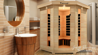 Modern Reform 6 Person Indoor Infrared Full Spectrum Sauna | Medical 6 Plus™