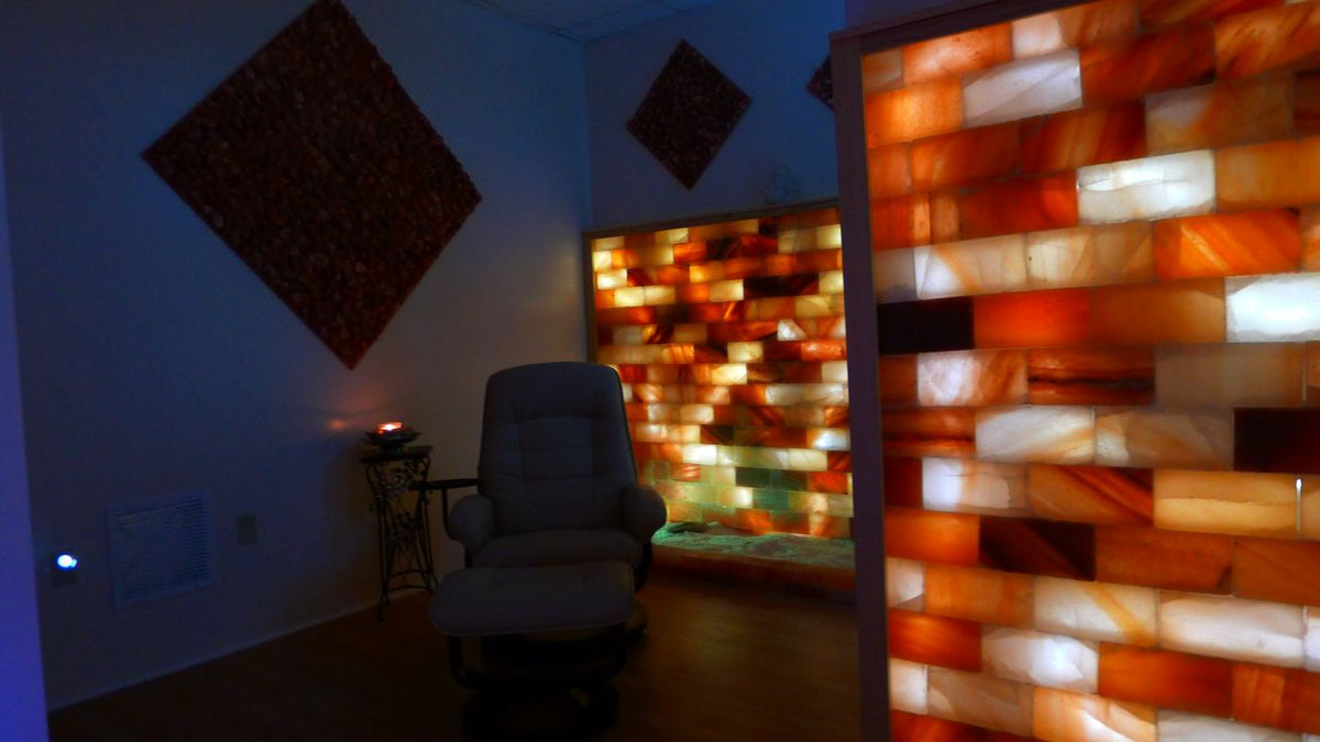 Black Tai Salt Co. Himalayan Salt Room 4' x  4' Surface Area - 16 Sq feet