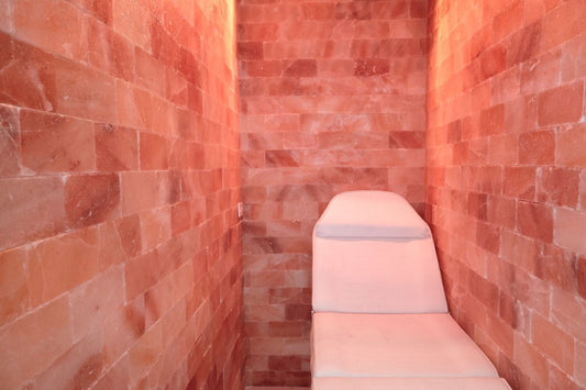 Black Tai Salt Co. Himalayan Salt Room 4' x  4' Surface Area - 16 Sq feet - 8"x8"x2"