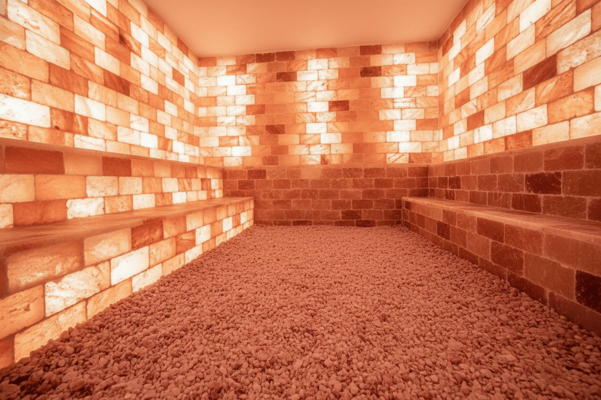Black Tai Salt Co. Himalayan Salt Sauna 8' x  4' Surface Area - 35 Sq feet