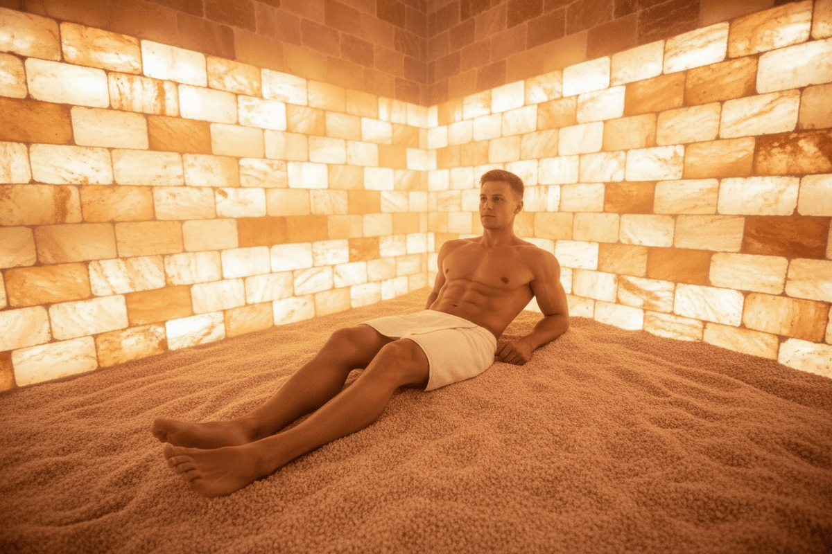 Black Tai Salt Co. Himalayan Salt Sauna 8' x  4' Surface Area - 35 Sq feet
