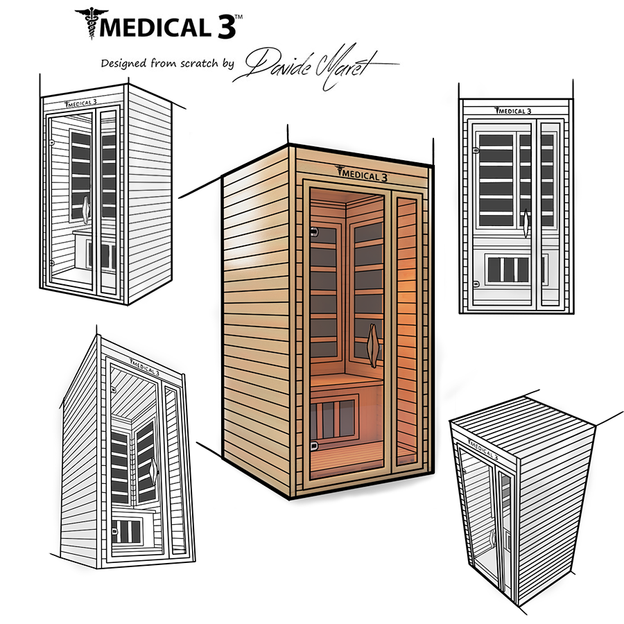 Modern Reform 1 Home Infrared Full Spectrum Sauna | Medical 3™