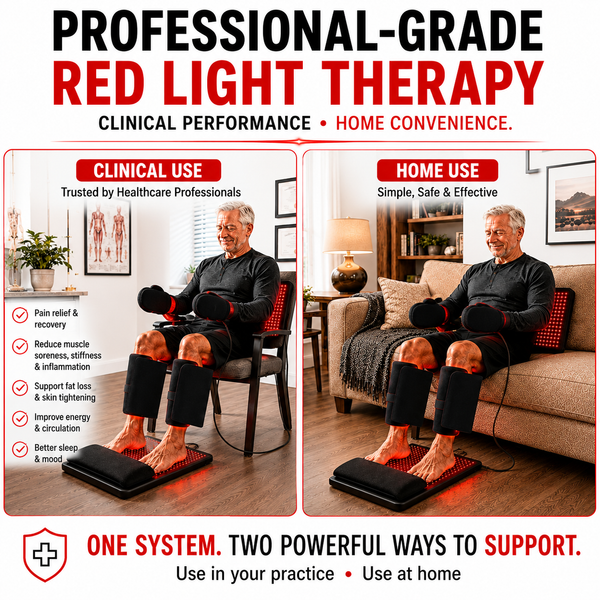 Red Light Pro Devices - Red Light Nerve and Circulation Support Kit for Hands and Feet – 6 Devices Total LEDs: 5,616