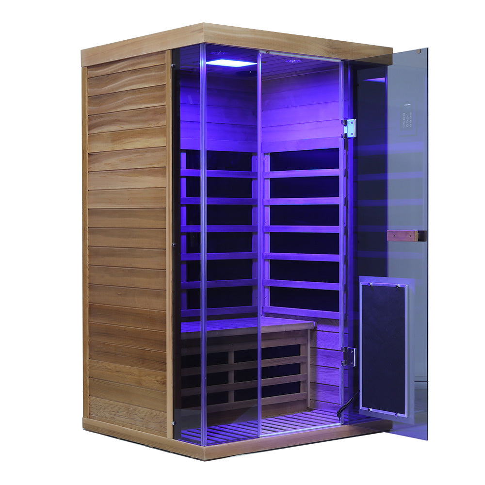 Wizzisauna 2 Person Red Cedar Far Infrared Sauna